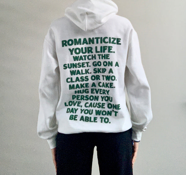 White ‘Romanticize’ Hoodie